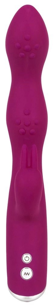 Sweet Smile Rabbit Violet system podwojnej stymulacji A&G, 23,6 cm
