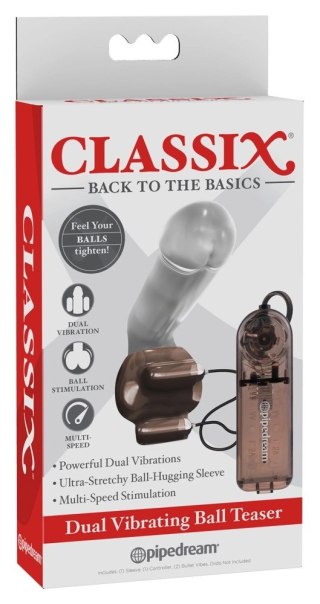 Classix Nakładka Intymna z 2 Wibrującymi Elementami Szara