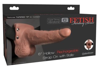 Pipedream Fetish Fantasy Strap-On z wibracjami, anatomiczny 18 cm