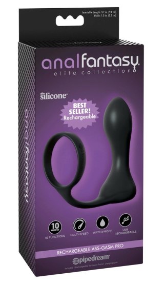 Pipedream Anal Fantasy Pro Plug & Ring - silikonowy korek z pierścieniem