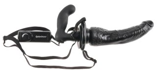 Pipedream Fetish Fantasy Strap-On z funkcją wibracji, czarny, 19 cm