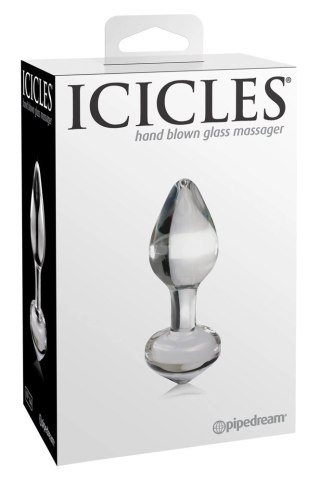 Pipedream Icicles Szklany Korek Model 603912337280 Hipoalergiczny 8 cm