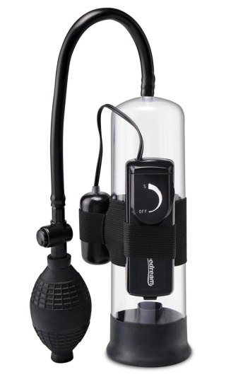 Pipedream Pump Worx Transparentna Pompa Intymna z Wibracją 22cm