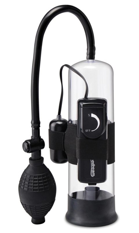 Pipedream Pump Worx Transparentna Pompa Intymna z Wibracją 22cm