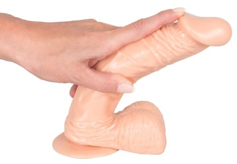 European Lover model z przyssawką, jasny beż, 22,5 cm