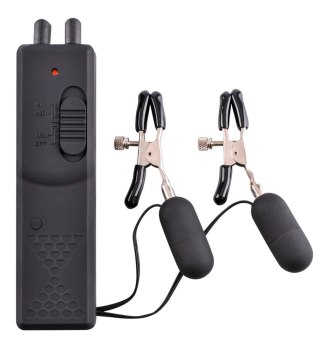 Fetish Fantasy Series Zaciski wibracyjne 10 trybow czarne regulowane