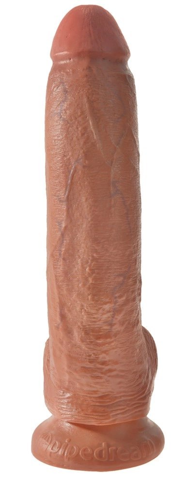 King Cock Model 23 cm ciemny - anatomiczna forma, przyssawka