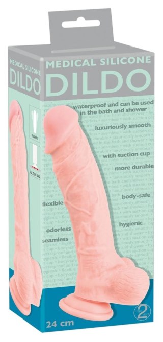 Medical Silicone Model 24cm - anatomiczny symulator z przyssawką