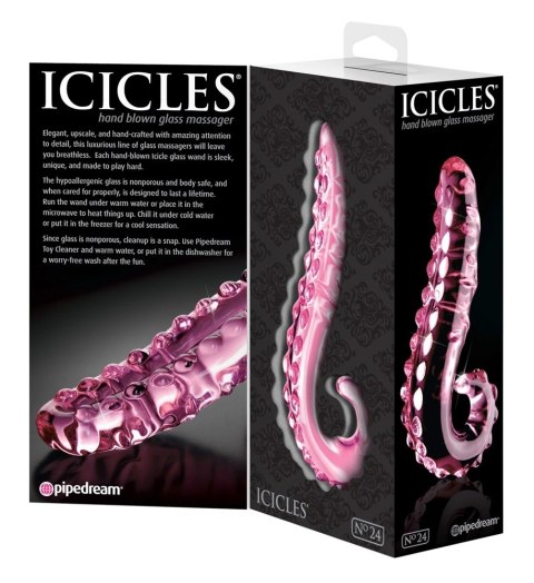 Pipedream Icicles Model 24 szklany masażer zakrzywiony 15,5 cm