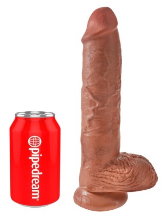 Pipedream King Cock model anatomiczny 25 cm ciemny PVC z przyssawką