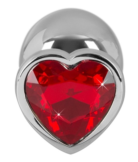 You2Toys Diamond Plug Medium czerwony kamień 8,2 cm aluminium