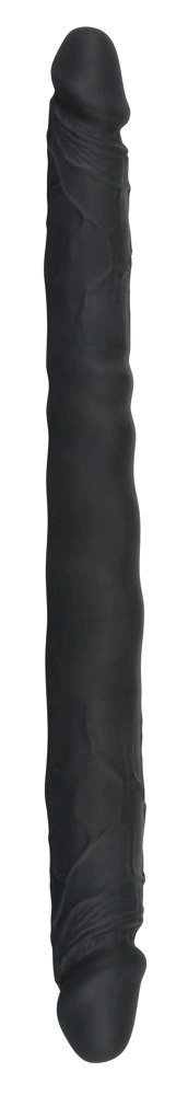 Bad Kitty Double Flex Silicone czarne podwojne narzędzie intymne 40 cm