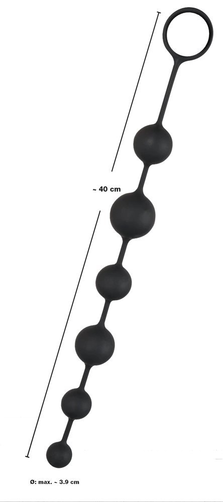 Black Velvets Elastyczny Łańcuch Kulkowy Silikonowy 40 cm