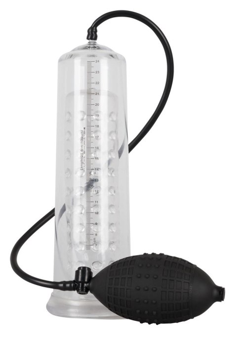 Mr. Boner Pompa Prożniowa Ręczna 25cm Skala Cylinder Silikonowy Rękaw