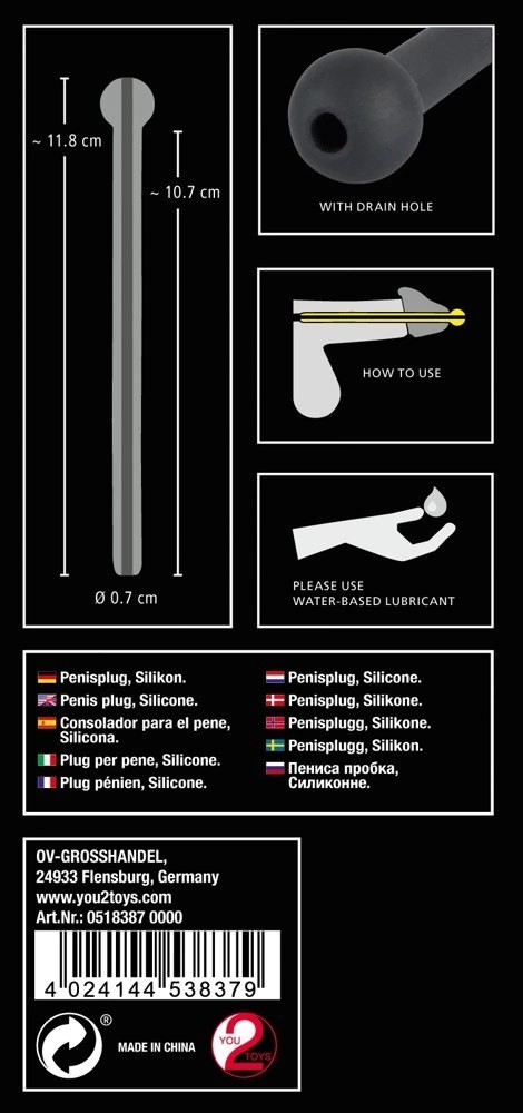 Mystim Dilator Black Ball silikonowy ekspander anatomiczny 11,8 cm