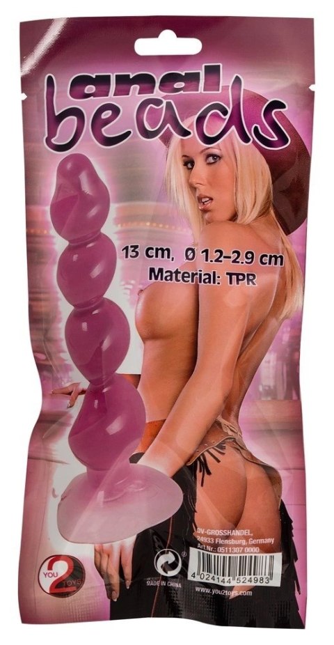 You2Toys Korek kulkowy TPR purpurowy 13 cm ergonomiczny