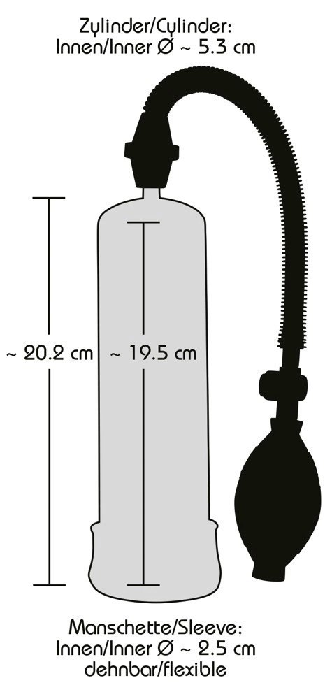 You2Toys Power Pump czarna maszyna prożniowa, cylinder 20 cm