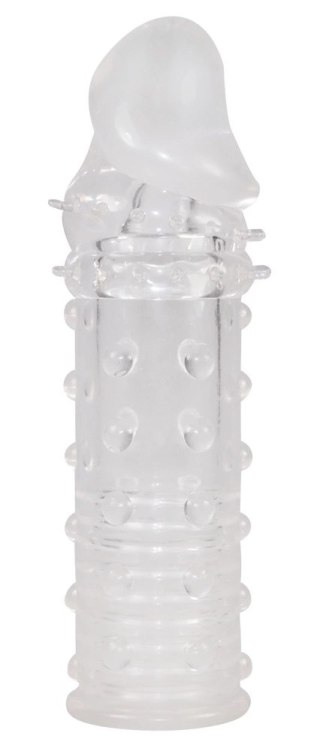 You2Toys Power Sleeve Transparent - Nakładka intymna, TPE, 16 cm