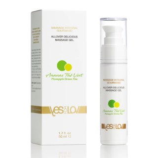 YESforLOV Allover Delicious Żel do Masażu Ananas Zielona Herbata 50ml