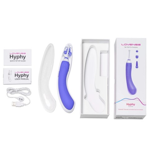 Lovense Hyphy Fioletowy - Dwustronne Urządzenie Intymne Bluetooth