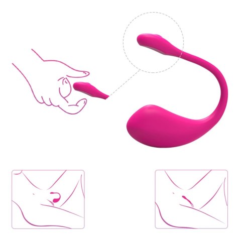 Lovense Lush 2 - Wibrujące Jajko Bluetooth z Aplikacją, Rożowe