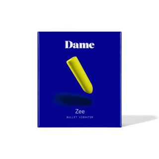 Dame Zee Mini Wibrator Bullet Żołty, 3 Tryby, Wodoodporny