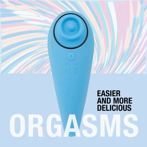 FeelzToys FemmeGasm Tapping & Tickling Vibrator turkusowy 6 trybow