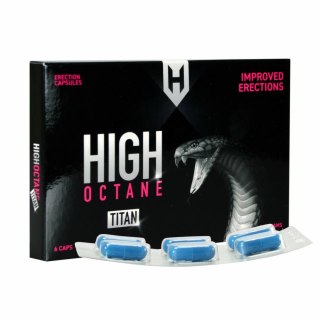 High Octane Titan Erection Caps - kapsułki dla mężczyzn, 6 sztuk