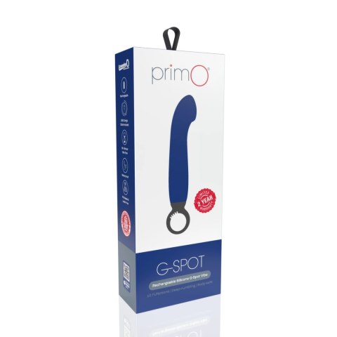 The Screaming O Primo G-Spot Niebieski - silikonowy model z 10 trybami