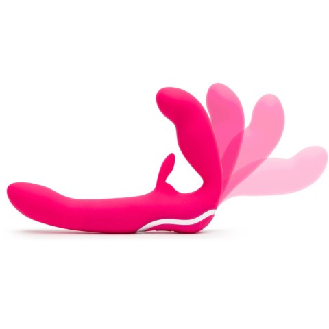 Happy Rabbit Strapless Strap-On Pink rożowy silikonowy model 23cm USB