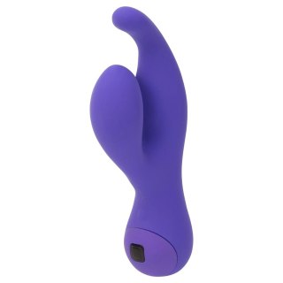 Swan Solo Rabbit Purple - masażer wielofunkcyjny, silikon, 17,3 cm