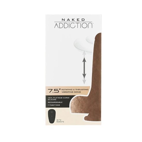 Naked Addiction Rotating & Thrusting Dong 19cm pilot silikonowy