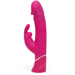 Happy Rabbit Realistic Dual Density Pink - model z dwuwarstwowym silikonem