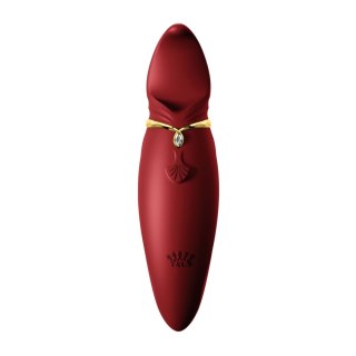 ZALO Hero Wine Red - masażer impulsowy PulseWave, silikon, IPX4