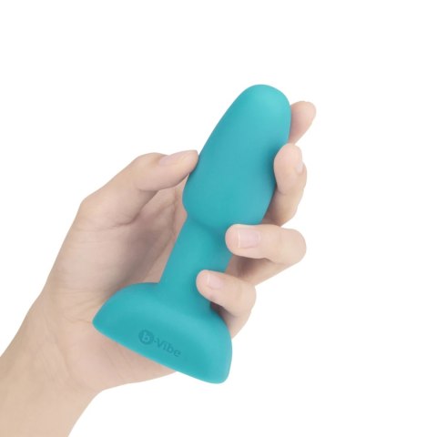 B-Vibe Rimming Petite Teal - kompaktowa maszyna intymna, sterowanie pilotem