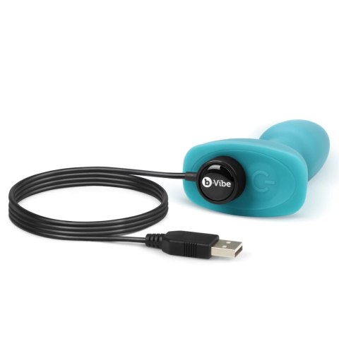 B-Vibe Rimming Petite Teal - kompaktowa maszyna intymna, sterowanie pilotem