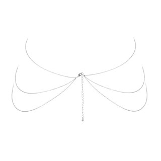 Bijoux Indiscrets Magnifique 8 Body Chain Silver - srebrny łańcuszek ozdobny
