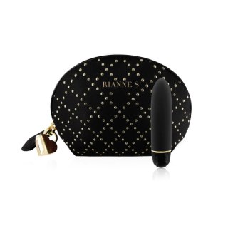 Rocks-Off Classique Vibe Stud Black 7 trybow silikonowy czarny 12cm