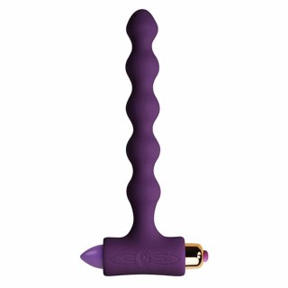 Rocks-Off Petite Sensations Pearls Purple - wibrujące koraliki silikonowe