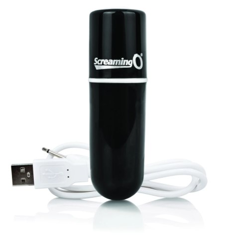 The Screaming O Charged Vooom Black - kompaktowy stymulator 10 trybow USB