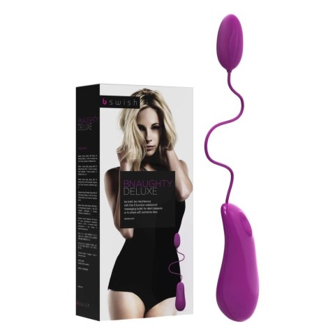 B Swish bnaughty Deluxe Raspberry - bezprzewodowe jajko wibrujące, 6 trybow
