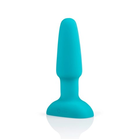 B-Vibe Rimming Plug 2 Teal - zdalnie sterowany system rotacyjny, silikon
