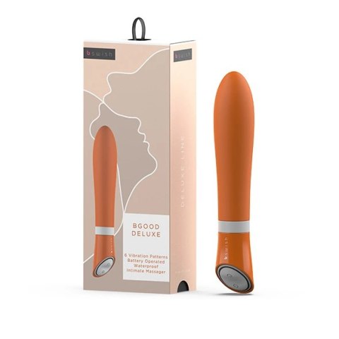 B Swish Bgood Deluxe Tangerine - model silikonowy, 6 programow, 17,8 cm
