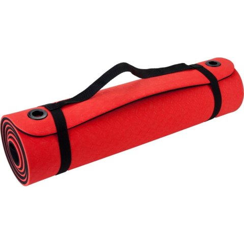 MATA DO ĆWICZEŃ TPE POMARAŃCZOWO CZARNA Z OTWORAMI 173x61x1CM PURE 2 IMPORVE