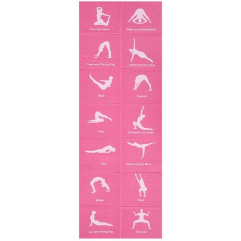 MATA DO JOGI SKŁADANA 1700x600x5MM RÓŻOWA ENERO FIT