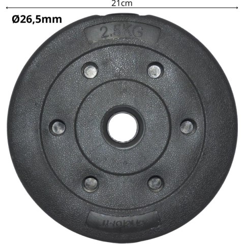 OBCIĄŻENIE BETONOWE 2,5 KG ENERO FIT FI26,5