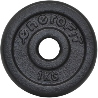 OBCIĄŻENIE ŻELIWNE CZARNE 1 KG ENERO FIT fi26,5 1 SZT