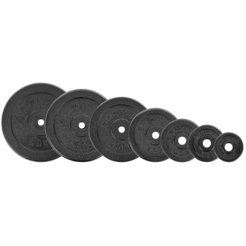 OBCIĄŻENIE ŻELIWNE CZARNE 5 KG ENERO FIT fi26,5
