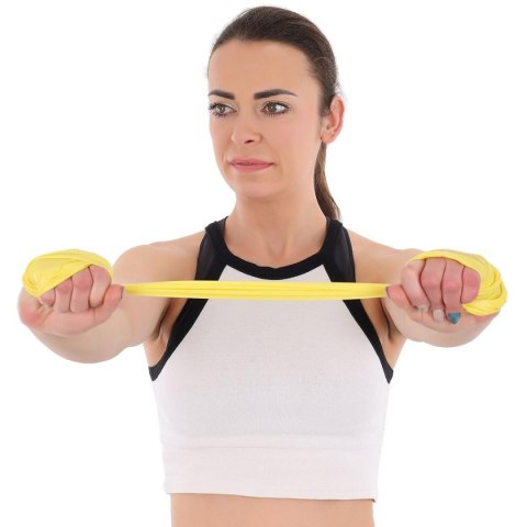 TAŚMA TRENINGOWA DO ĆWICZEŃ PILATES 2000x150x0,550MM 15-25KG NIEBIESKA