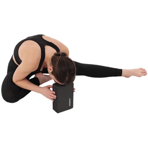 BLOK KOSTKA DO ĆWICZEŃ JOGA PILATES FITNESS CZARNA ENERO FIT